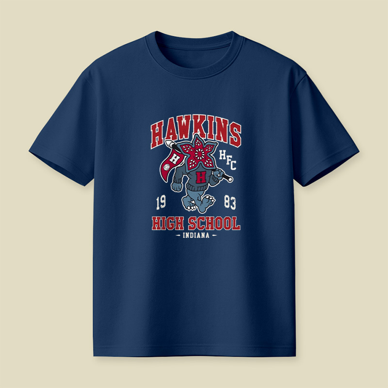 Demogorgon Hawkins High School Mascot Playful T-Shirt