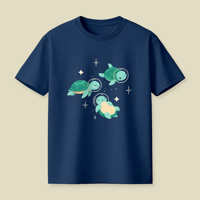 Space Turtles Playful T-Shirt