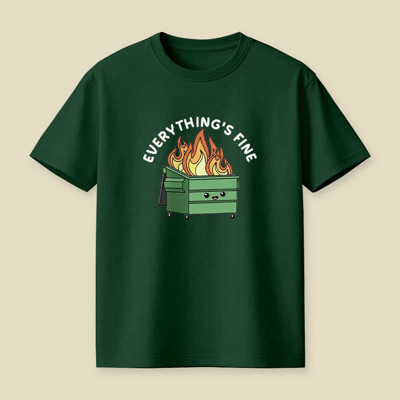 Funny Dumpster Fire Playful T-Shirt
