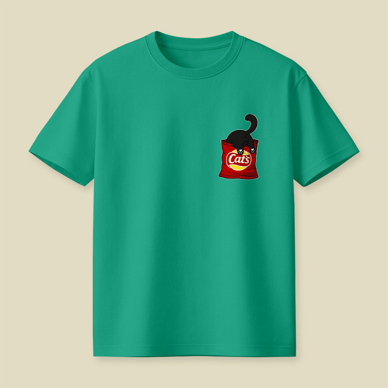 Cat Snack Bag Chaos Playful T-Shirt