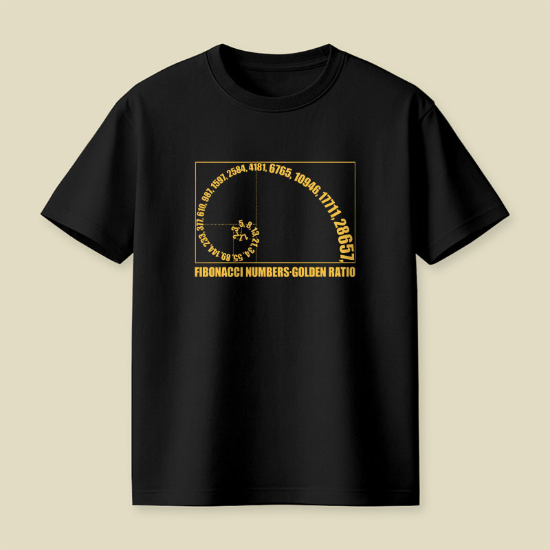 Fibonacci Numbers Golden Ratio Playful T-Shirt