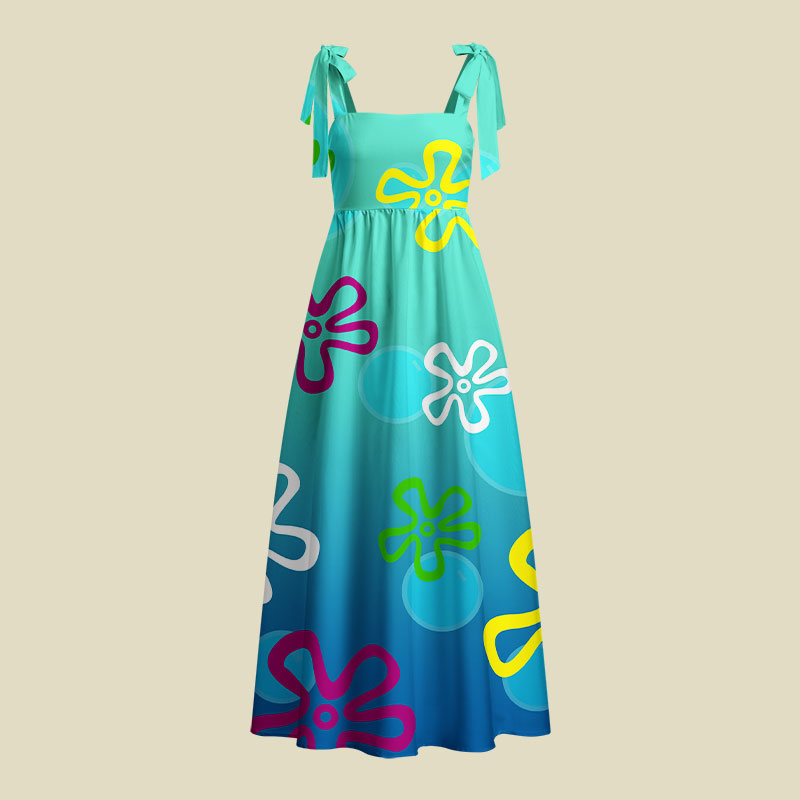 Underwater Beach Playful Maxi Dress