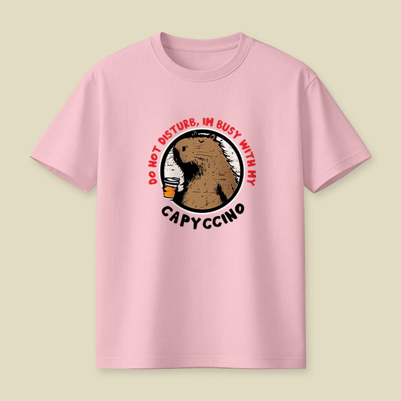 Capybara Capyccino Vibes Playful T-Shirt