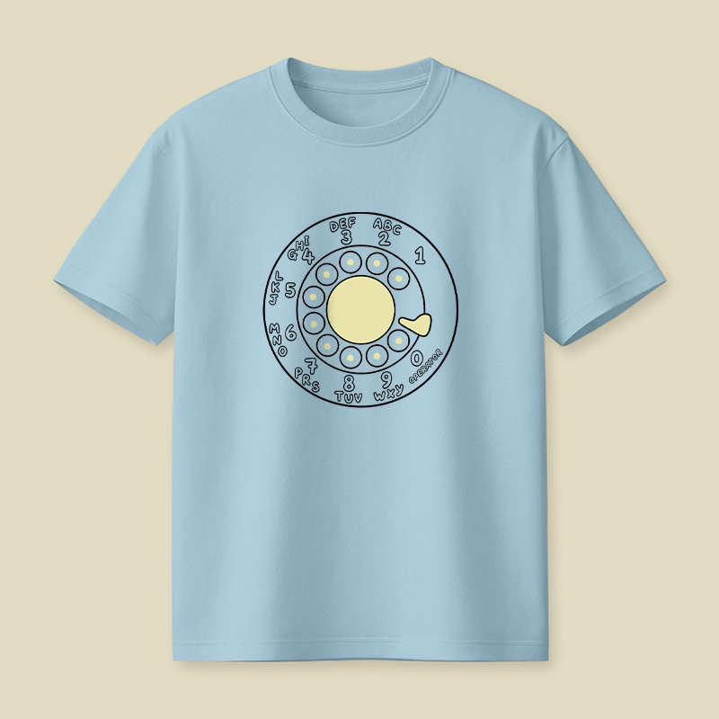 Rotary Phone Dial Nostalgia Playful T-Shirt