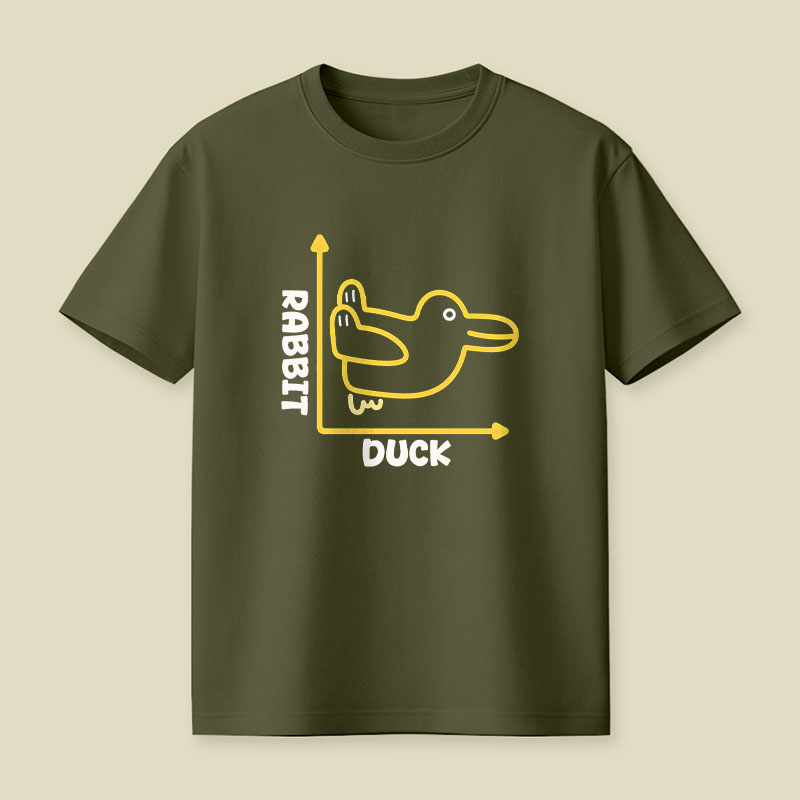 Rabbit or Duck Funny Playful T-Shirt