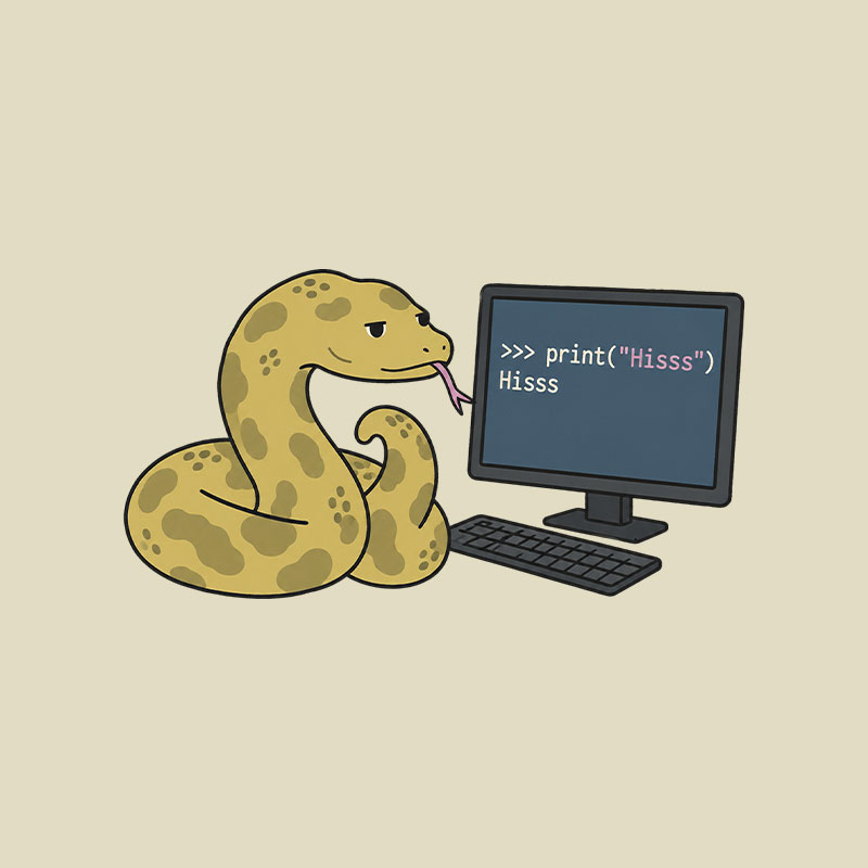 Python Learns Playful T-Shirt