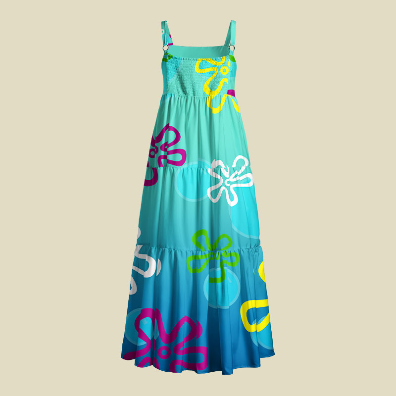 Underwater Beach Playful Maxi Dress