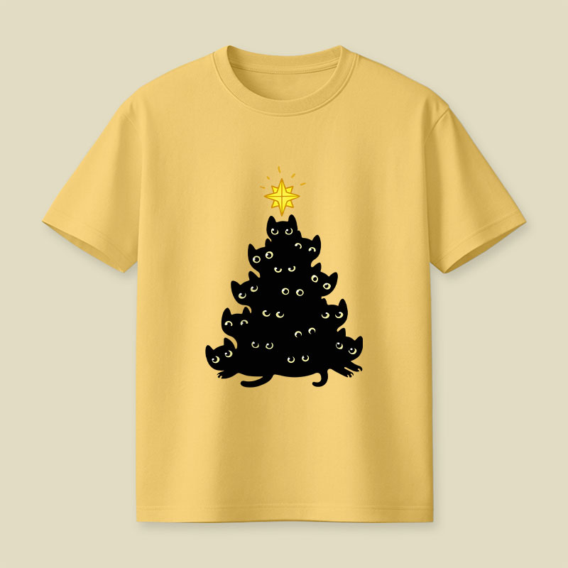 Meowy Christmas Playful T-Shirt