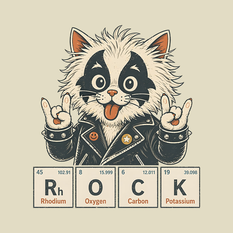 Rock Cat Playful T-Shirt