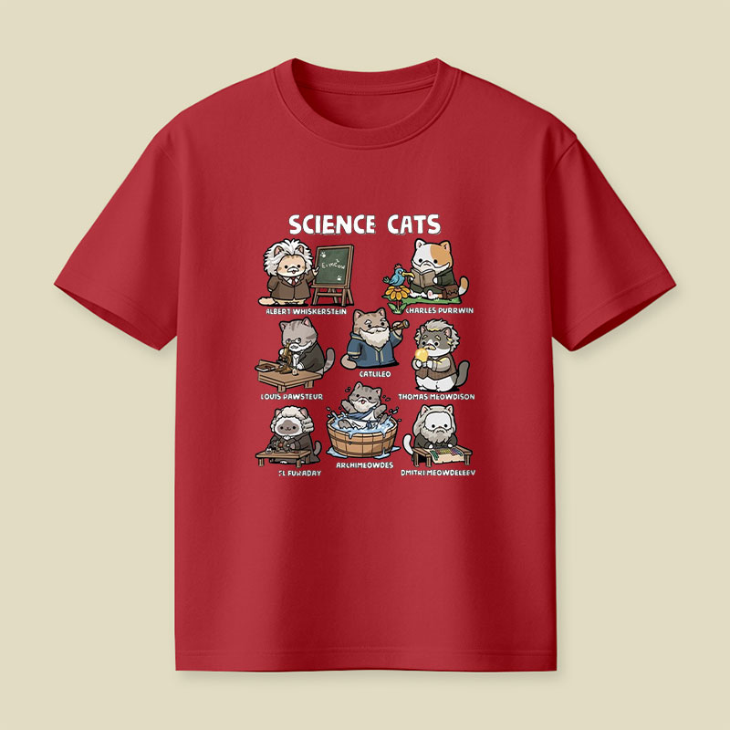 Science Cats Playful T-Shirt
