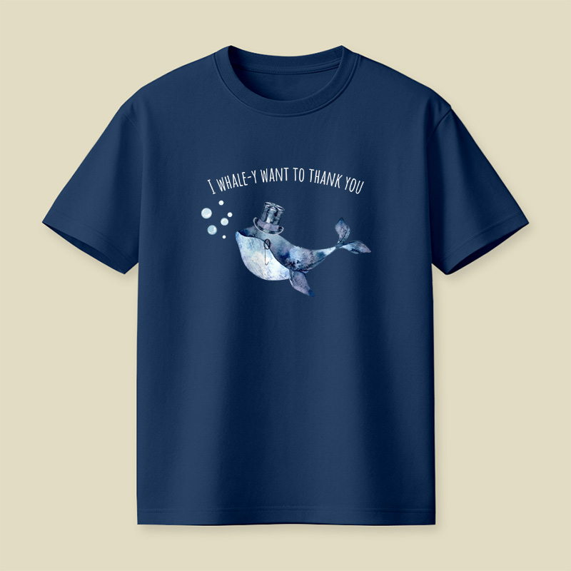 Whaley Thank You Animal Pun Playful T-Shirt