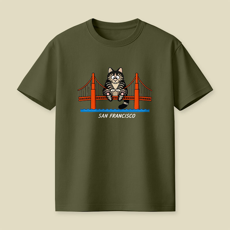 San Francisco Cat Playful T-Shirt