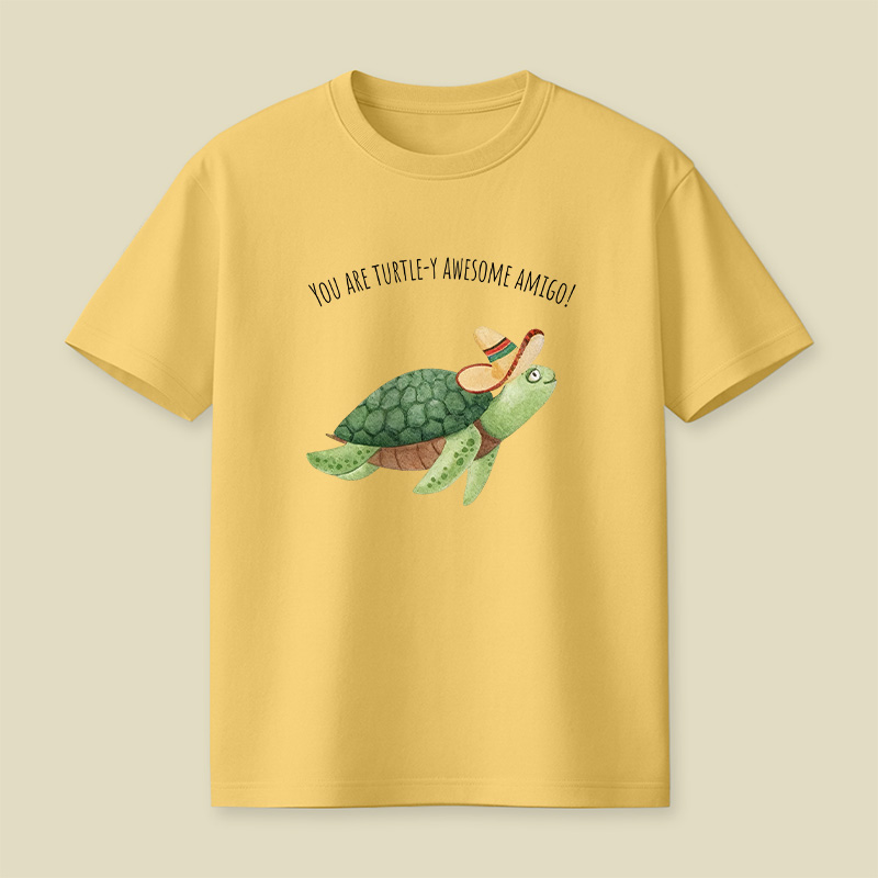 Turtley Awesome Amigo Animal Pun Playful T-Shirt