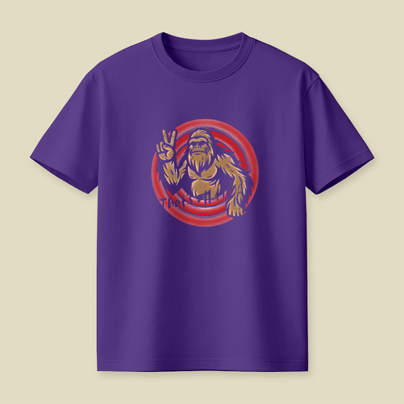 Peaceful Bigfoot Playful T-Shirt