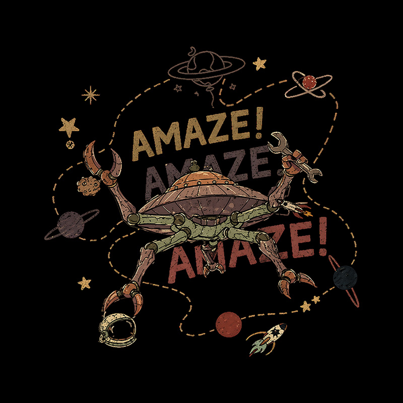 Space Rescue Amaze Playful T-Shirt