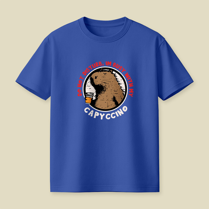 Capybara Capyccino Vibes Playful T-Shirt