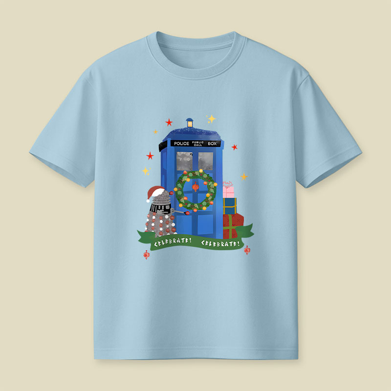 Tardis Christmas Playful T-Shirt