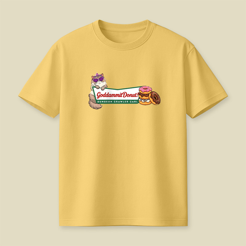 Cat Donut Chaos Playful T-Shirt