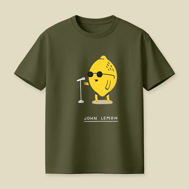 Singing Lemon Cartoon Playful T-Shirt