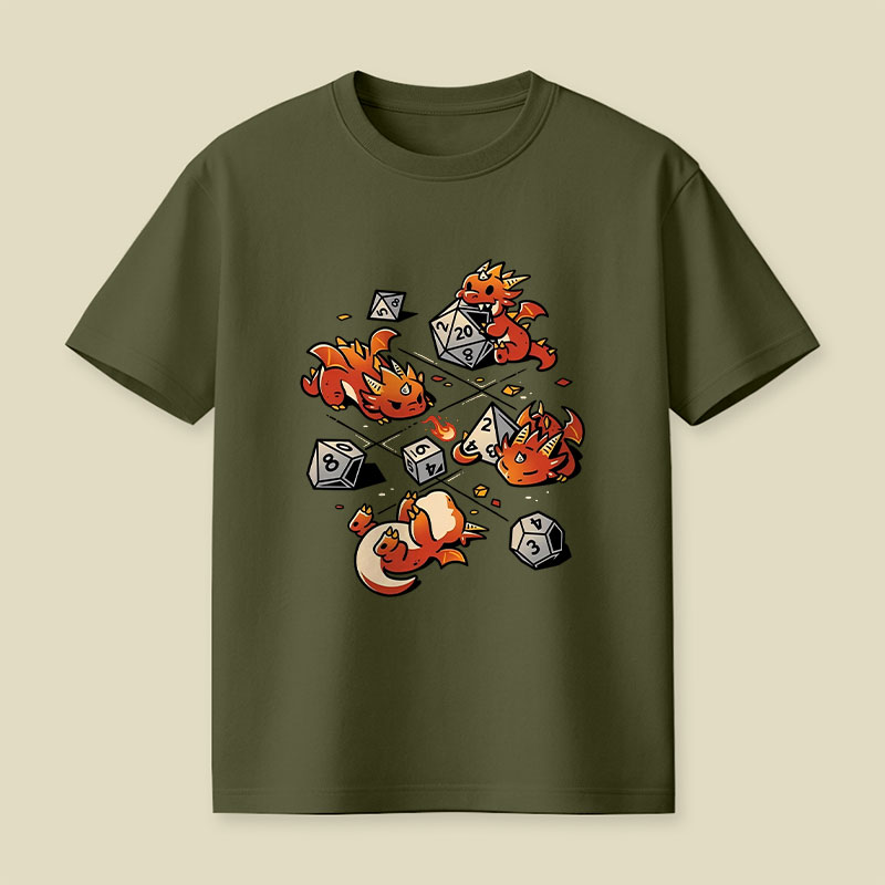 Tiny Dragons Party Playful T-Shirt