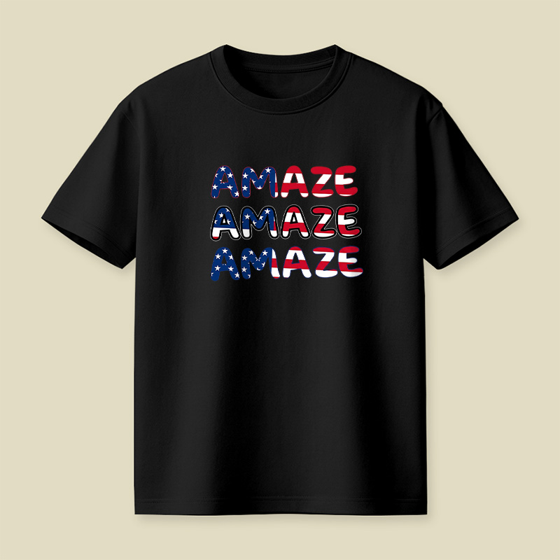 Space Rescue American Flag Playful T-Shirt