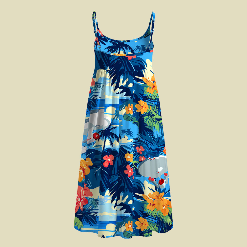 Scifi Spacecraft Camisole Midi Dress