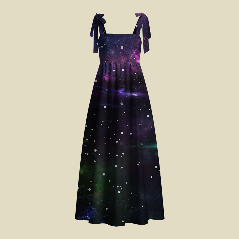 Beautiful Nebula Outer Space Playful Maxi Dress