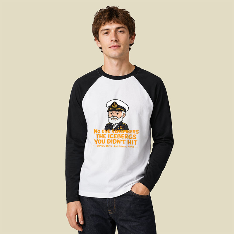 The Unseen Icebergs Raglan Long-Sleeve Tee
