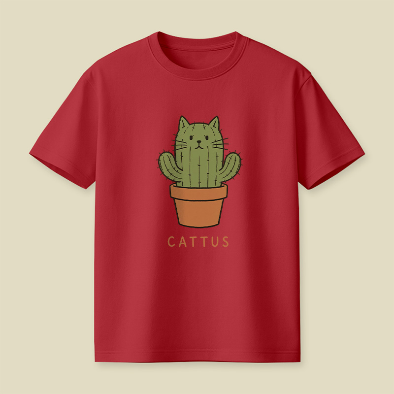 Cattus Cactus Cat Playful T-Shirt