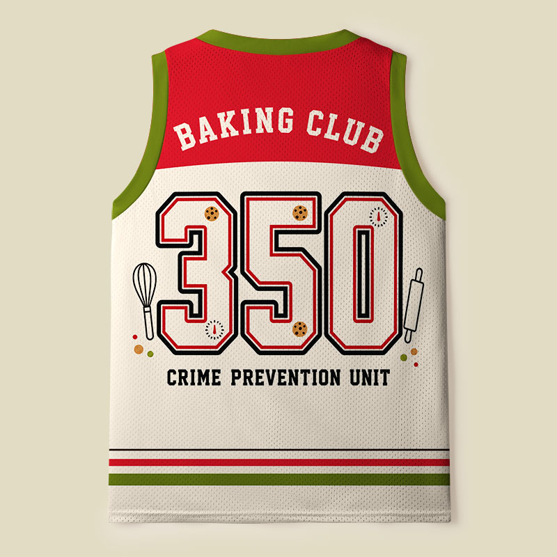 Baking So I Don't Commit Crimes Mesh Tank Top