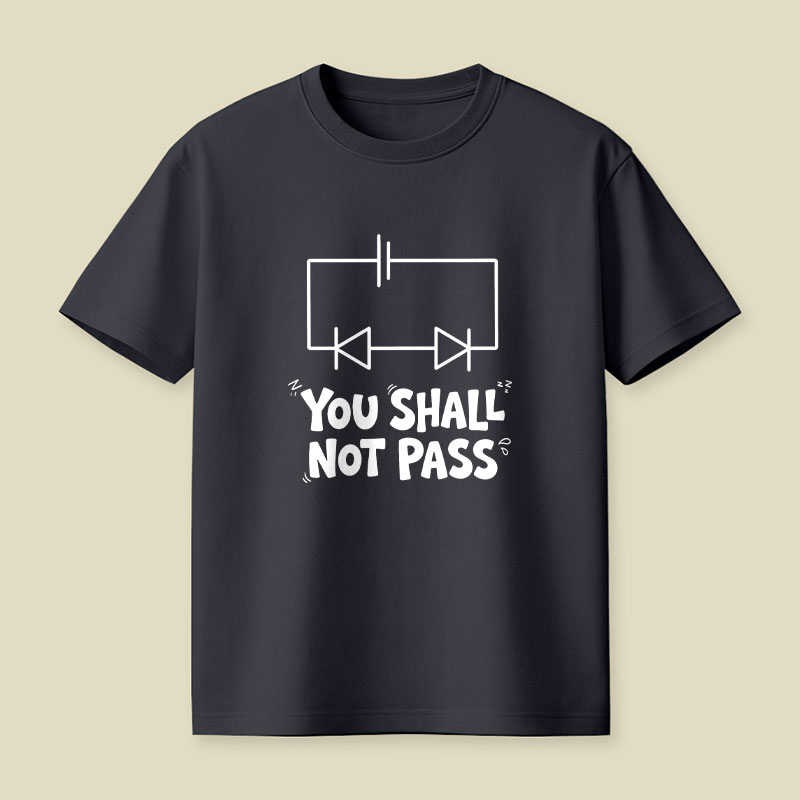 Funny Physics You Shall Not Pass Playful T-Shirt
