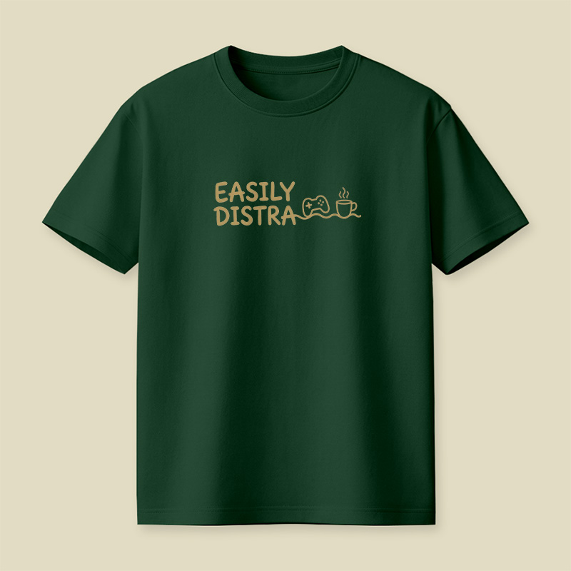 Easily Distracted By Games And Coffee Playful T-Shirt