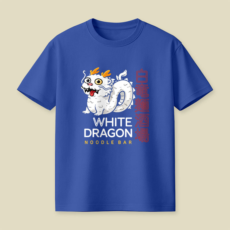 White Dragon Playful T-Shirt