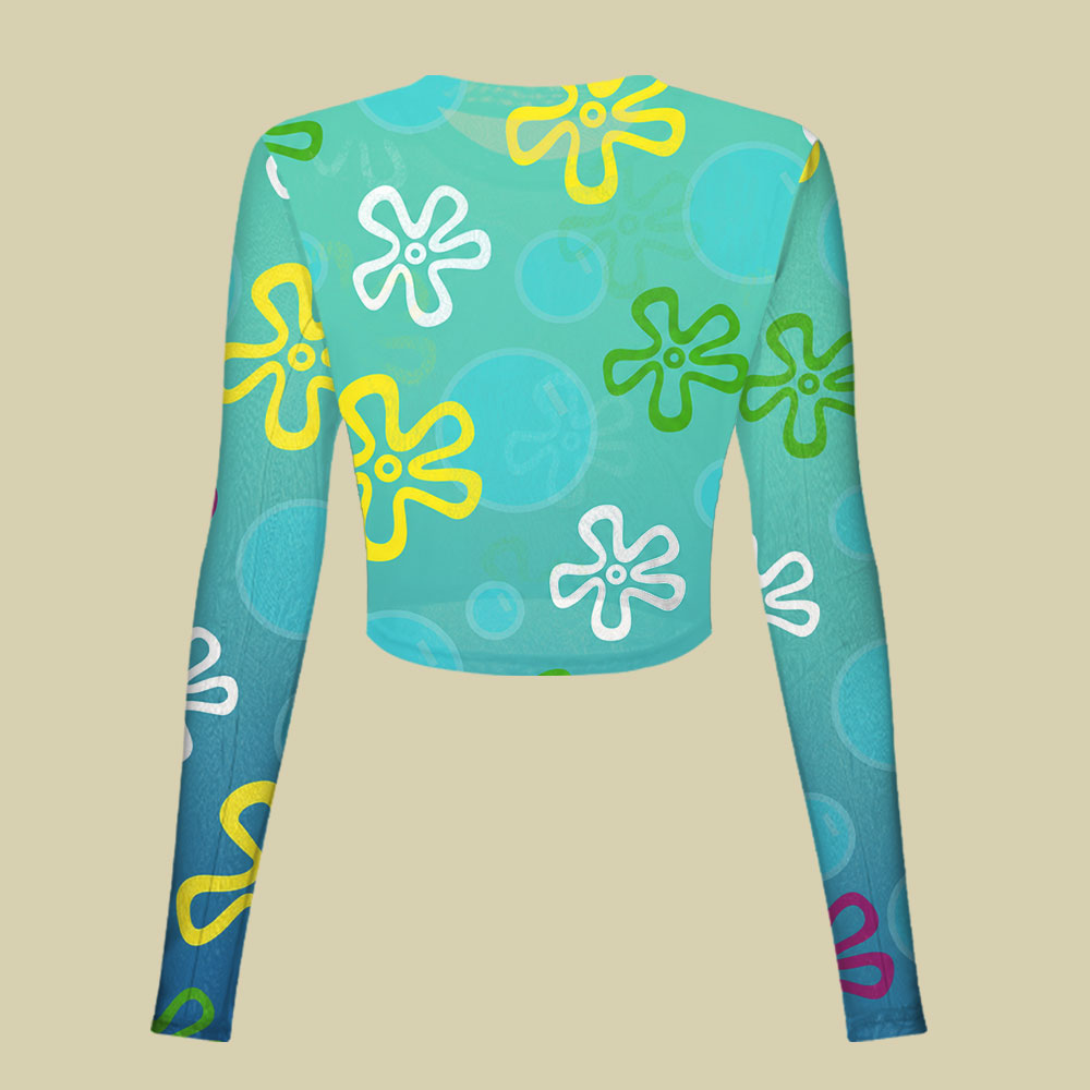 Underwater Beach Slim Fit Mesh Top