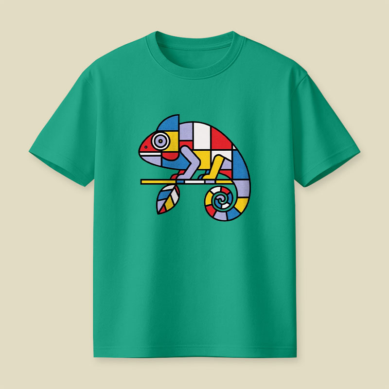 Mondrian Mimic Playful T-Shirt