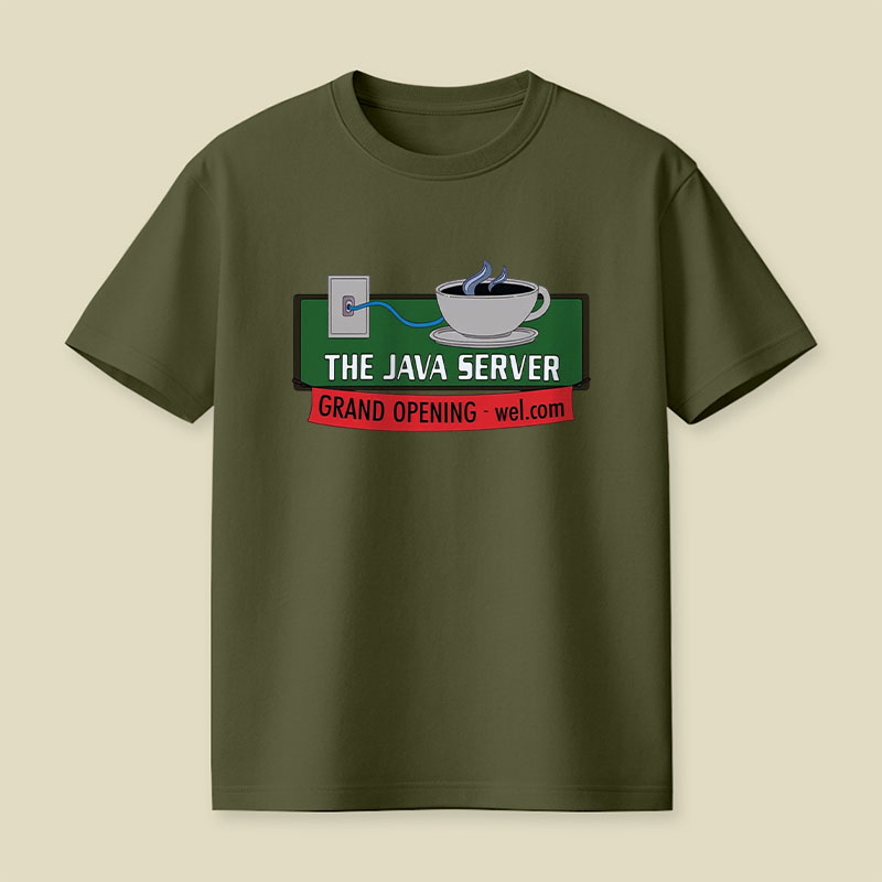 The Java Server Try-ceratops Playful T-Shirt