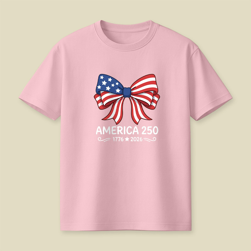 America 250 Patriotic Bow Playful T-Shirt