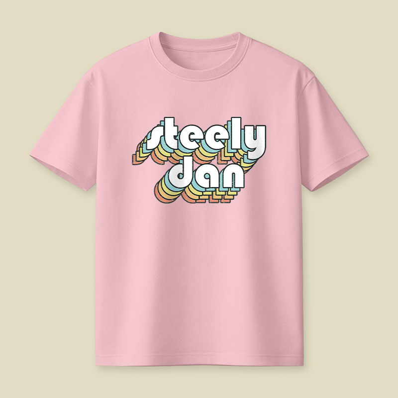 Steely Dan Retro Faded-Style Playful T-Shirt