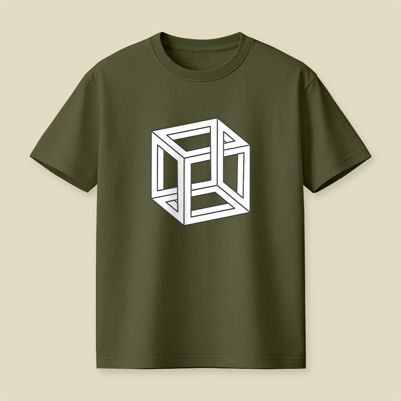 Visual Math Cube Playful T-Shirt