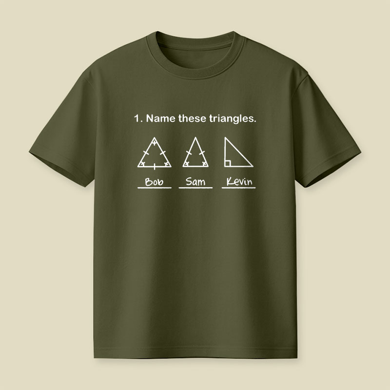 Name These Triangles Playful T-Shirt