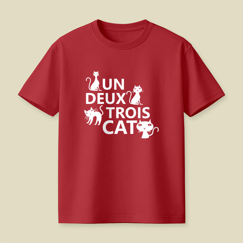 Un Deux Trois Cat Playful T-Shirt