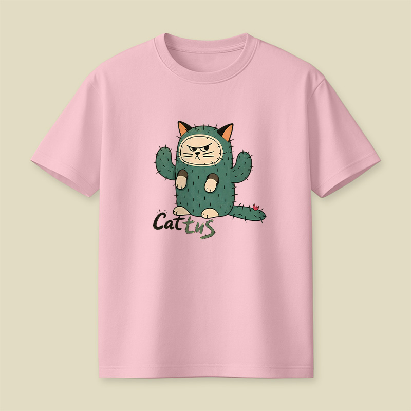 Cattus Cactus Cat Playful T-Shirt