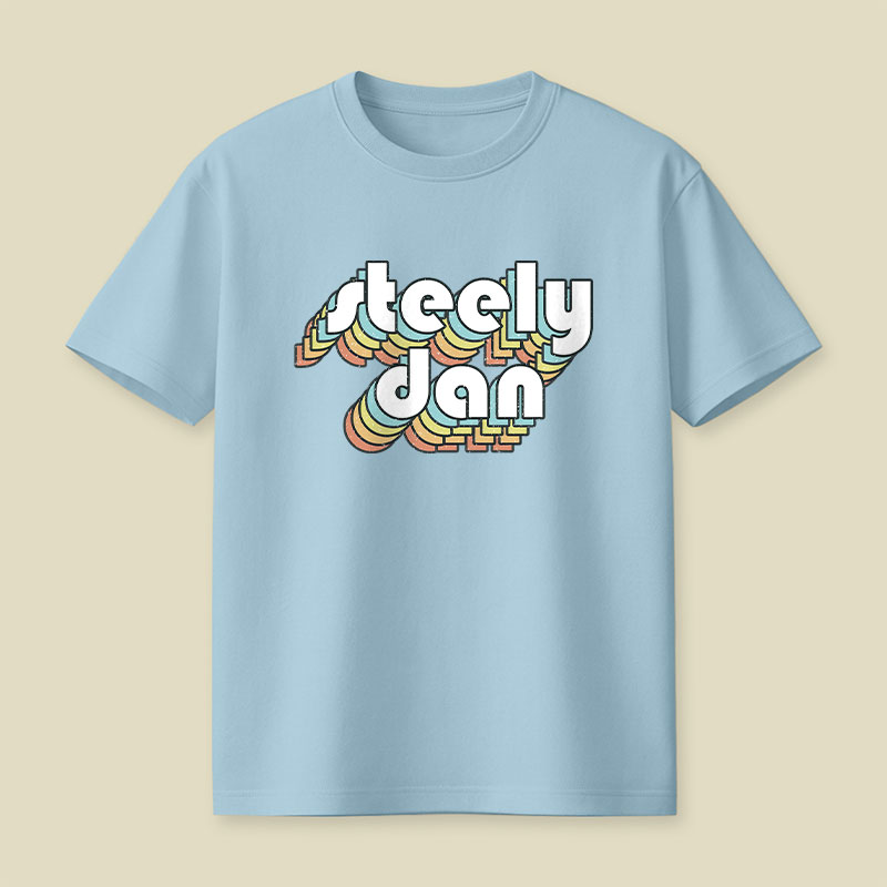 Steely Dan Retro Faded-Style Playful T-Shirt