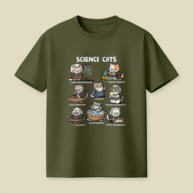 Science Cats Playful T-Shirt