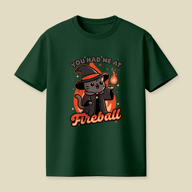 Magical Fireball Cat Playful T-Shirt