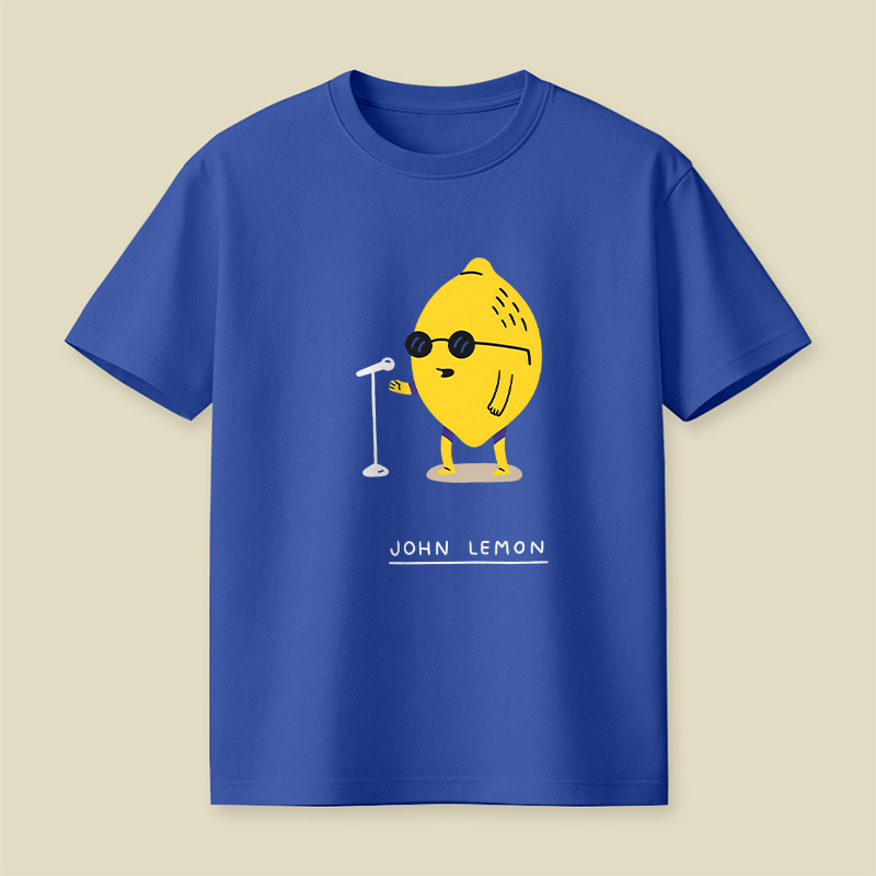 Singing Lemon Cartoon Playful T-Shirt