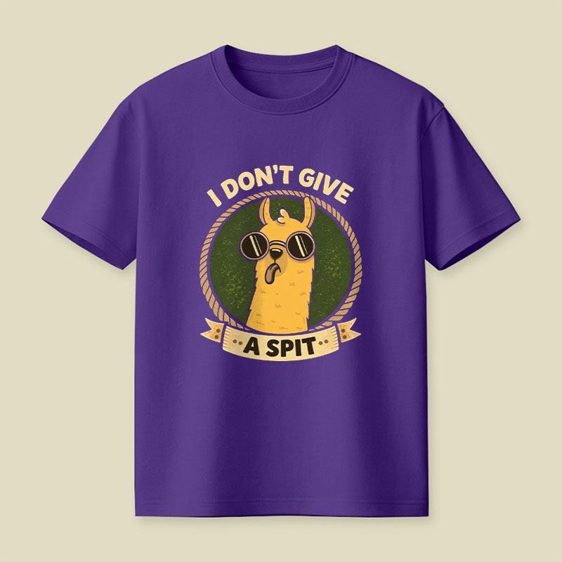 I Don't Give a Spit Playful T-Shirt