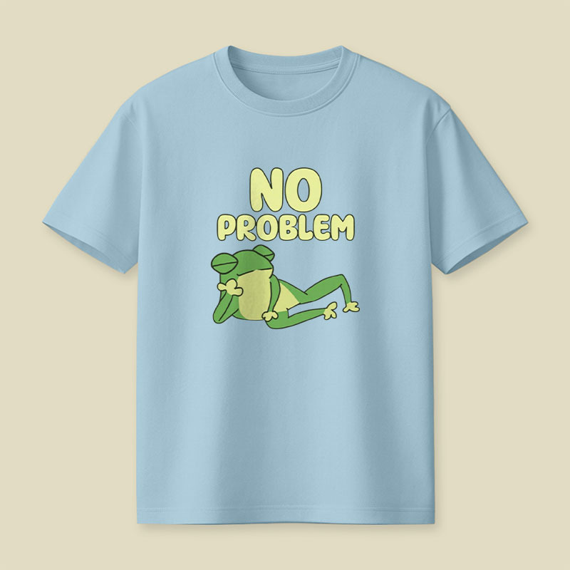 No Problem Frog Playful T-Shirt