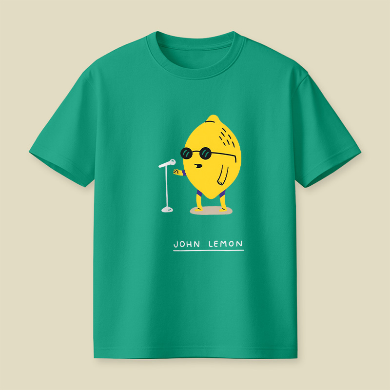 Singing Lemon Cartoon Playful T-Shirt