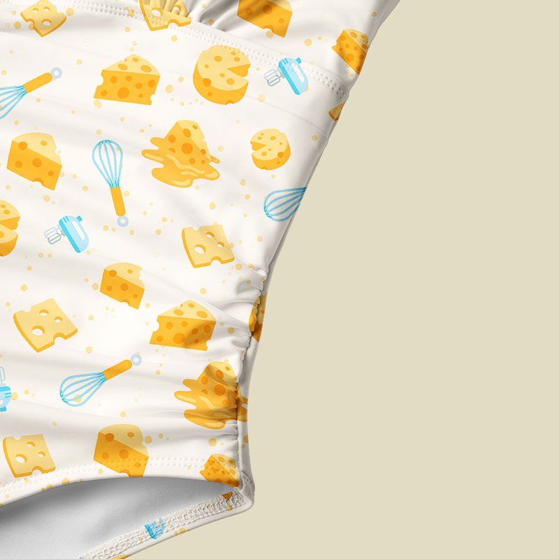 You Just Fold It In Tummy Control One Piece Swimsuit
